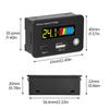 DC 8-30V Battery Capacity Voltage Meter Lead Acid Lithium Battery Indicator Car Motorcycle Digital  Voltmeter Ammeter