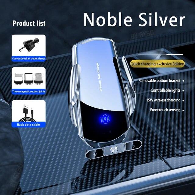 Беспроводное автомобильное зарядное устройство с магнитной головкой, быстрая зарядка, вентиляционное отверстие, присоска, держатель для телефона на присоске для iPhone, Xiaomi, Samsung S20+