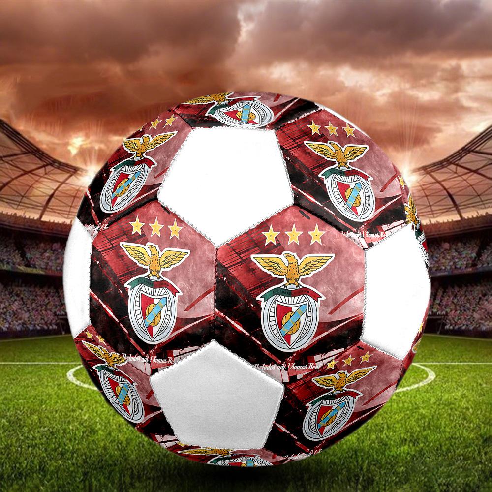 1 шт. Логотип SL Benfica размер 5 футбольный мяч ПрагаФутбольный мяч для зала Цветной Для всех возрастов Машинная строчка ПВХ Готов к соревнованиям Прочный Высокий отскок