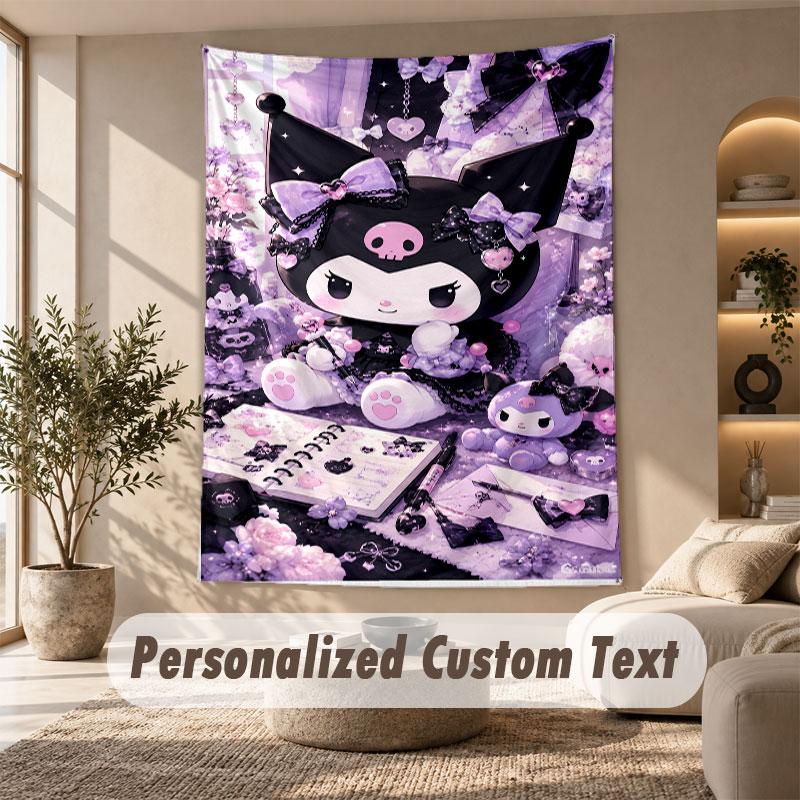 Wall Hanging Tapestry Art Cloth Bedroom Room Background DecorKuromi