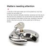Rust-proof Round Pie Lock Stainless Steel Keyed Padlock Durable Round Padlock
