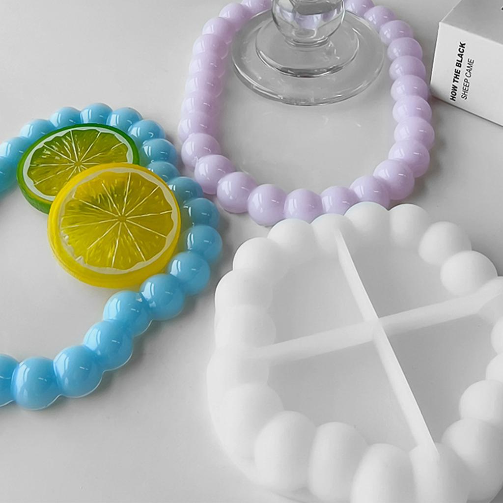 Силиконовые формы для смолы, форма для подставки для украшений из смолы, многофигурные формы для подносов для DIY, для литья эпоксидной смолы, для украшения поделок