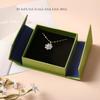 Dual-opening Jewelry Packaging Box Kraft Paper Flip Cover Paper Jewelry Box  Gift