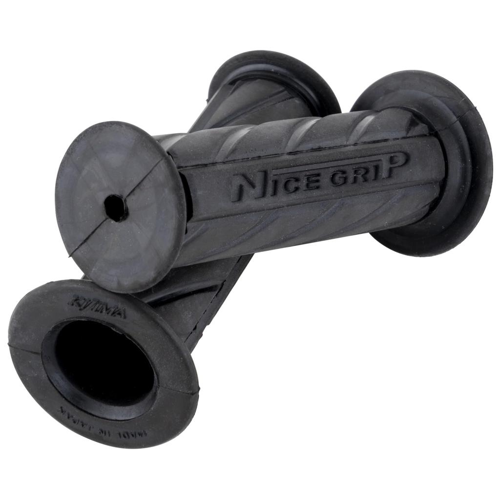 Kijima 201-6732 Мотоциклетная рукоятка, NICE Neo Mini, Непрокалываемый тип, Черный, 4,3 x 0,9 дюйма (110 x 22,2 мм), Мопед, Скутер