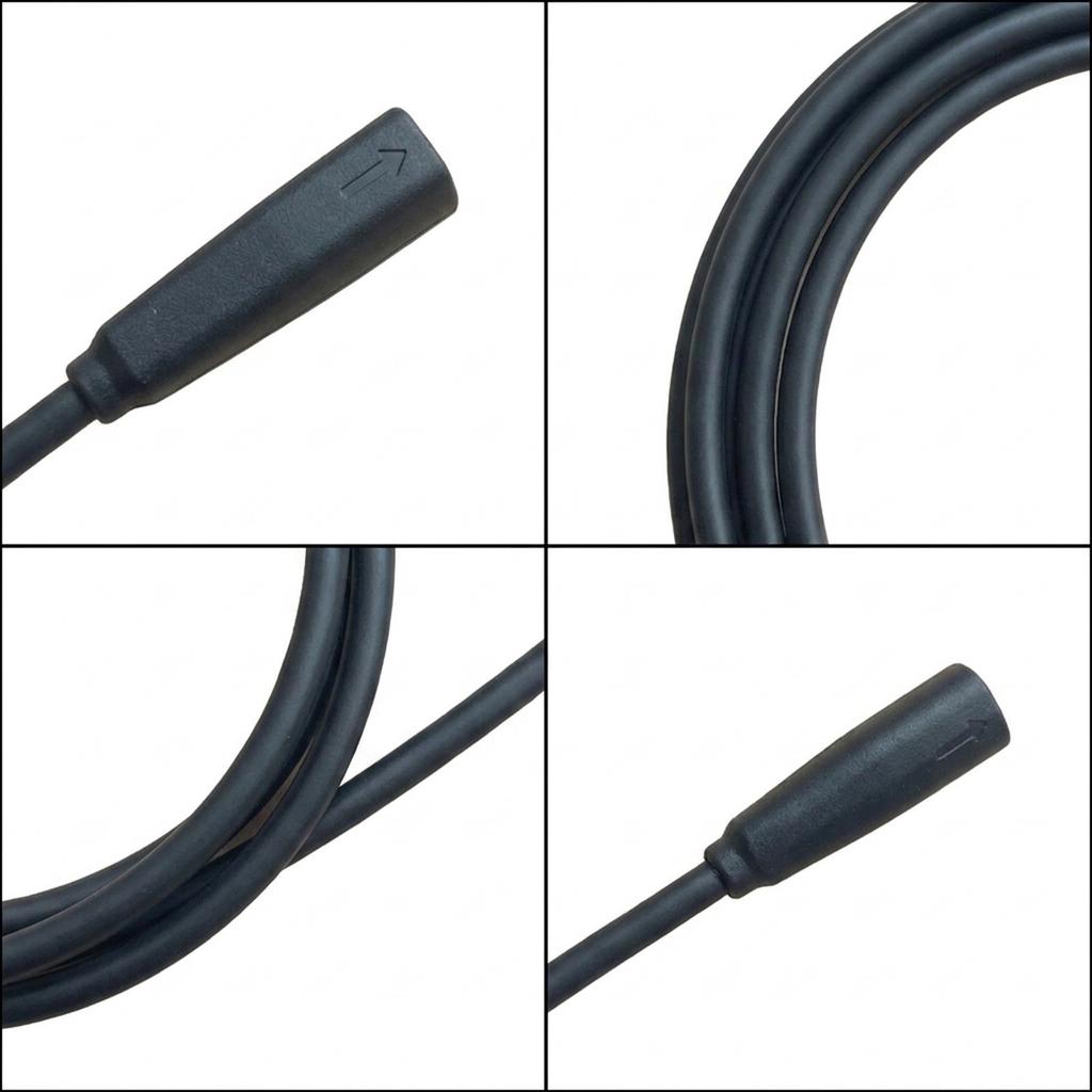 1250mm Extended Cable 30g Black Rubber High Quality