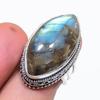 Labradorite Gemstone 925 Sterling Silver Jewelry Ring Size 8