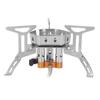 Windproof Camp Stove 3 Core Lightweight Portable Windproof Gas Stove for Outdoor Backpacking Picnic