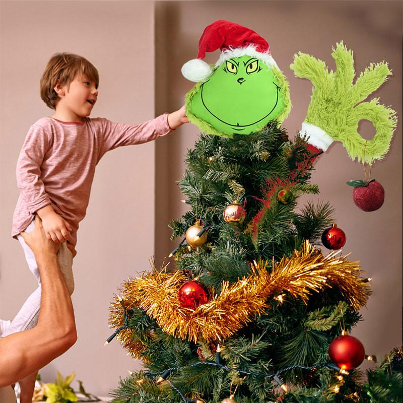 Плюшевая игрушка Гринч Рождественское украшение Мягкая ткань Подарок для детей и фанатов
