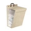Laundry Storage Bag Clothes Hamper with Lid Dustproof Water Resistant Handle Design Clothes Laundry Basket Wall Hanging Organizer