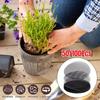 50/100 шт. сетчатая подкладка для цветочного горшка, дышащая сетчатая дренажная сетка для бонсай, сетчатый коврик для горшка бонсай, дренажная сетка для отверстий