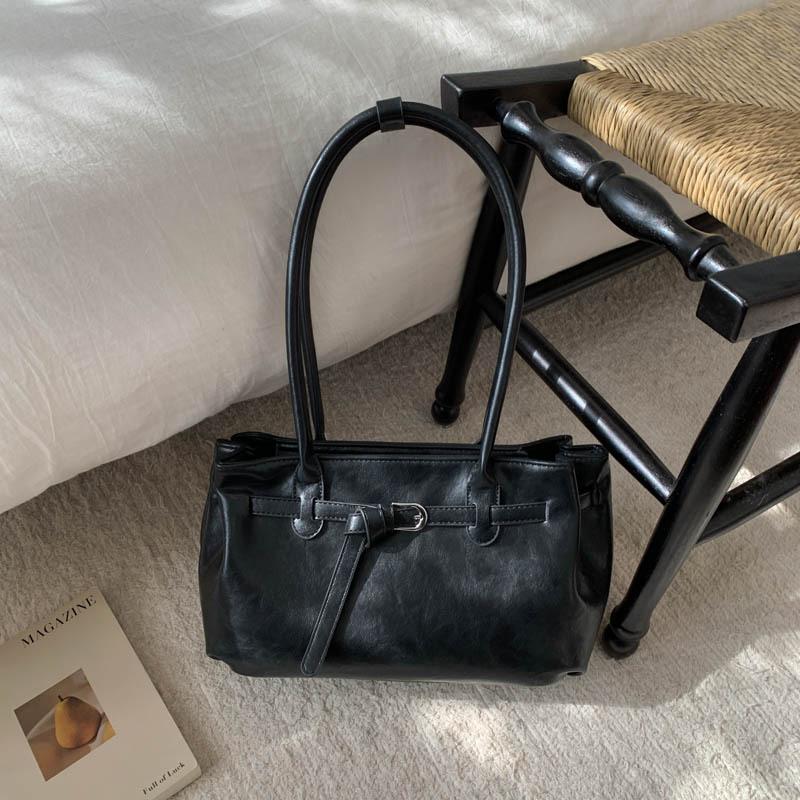 Ретро клетчатая сумка 2025 новая высококлассная женская сумка-тоут для работы большой вместимости, носимая на плече или под мышкой