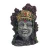 Buddha Head Statue Aquarium Decoration Fish Tank Cave Hideout Buddha Decor Landscaping
