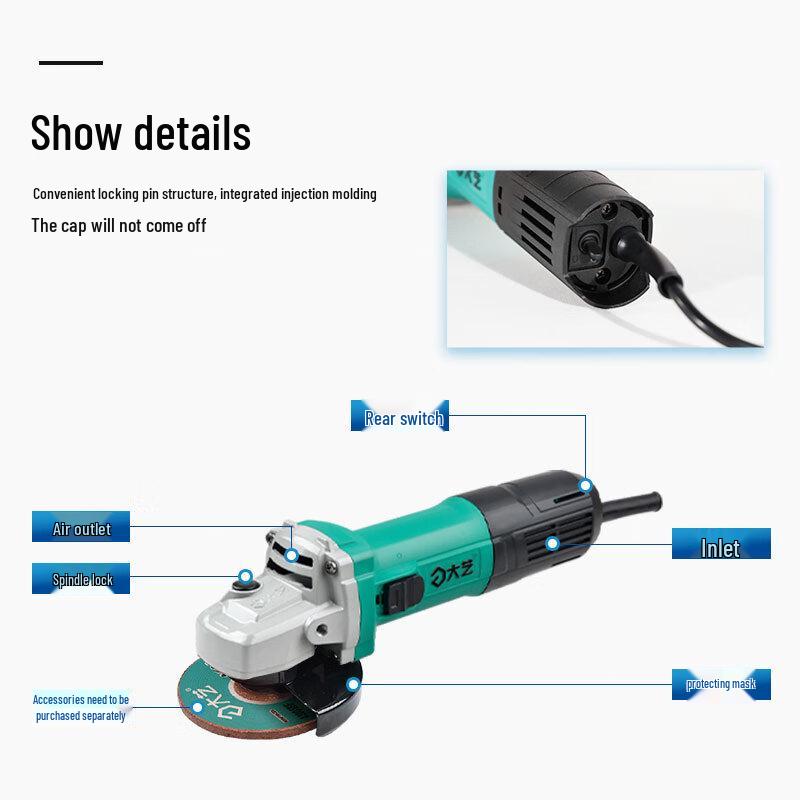 Dayi Multi-Functional Angle Grinder CN plug (adapter included)