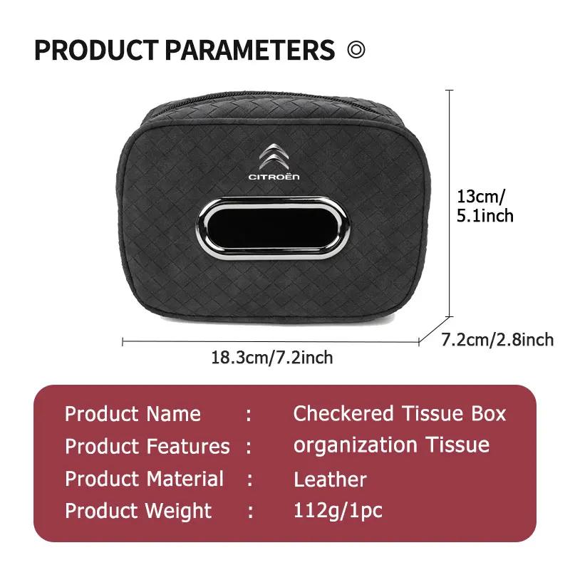 Car Tissue Box Center Console Armrest Backseat With Fix Strap For Citroen Grand Berlingo Jumper Celysee Xsara Picasso Aircross aik256