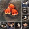 Cartoon Felt Toy Gift Handmade Material Kit Animal Wool Felting Wool Doll Brooch Needle Felting Kit