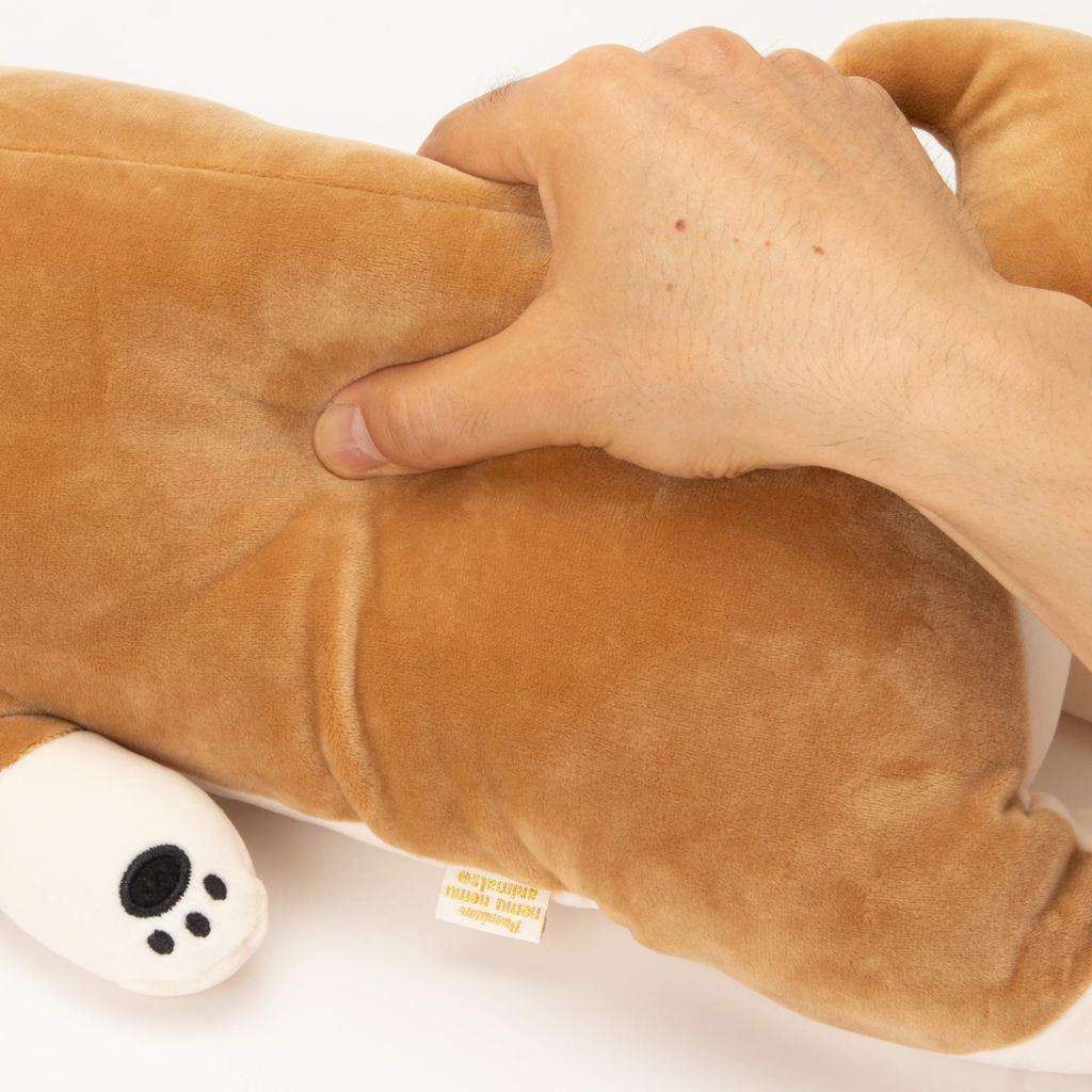 LIV HEART Body Pillow Premium Nemunemu Animals Shiba Inu Kotaro L Size Length Approximately Fluffy Chewy Stuffed Animal Pillow Gift (Total 73cm)