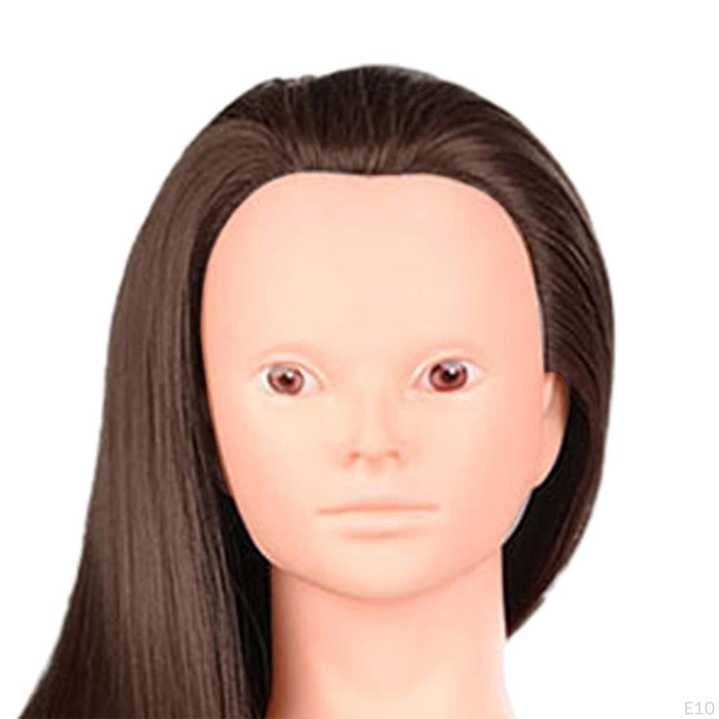 Hair Training Head Manikin Doll Mannequin Long for DIY Cutting