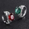 Sace Gems Классический ретро-стиль медного сплава 10*12 мм кольцо с цирконом женские украшения свадебное обещание вечерние подарок