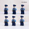 M8040 6pcs Patrol Duty Police City Occupation Building Blocks Minifigure Toy