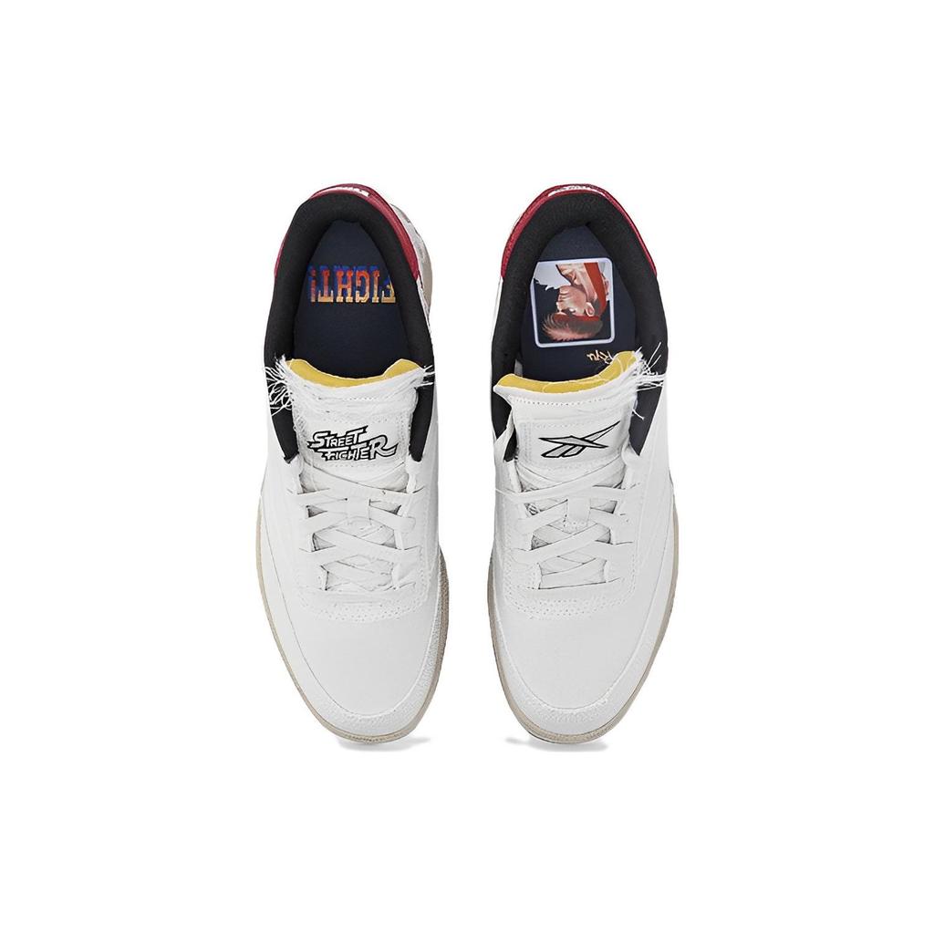 Street Fighter x Reebok Club C 85 Ryu Унисекс Кроссовки Белый Утренний Туман Лунный Камень GZ9543