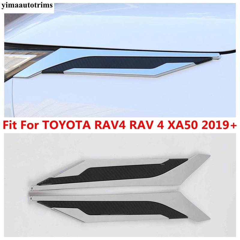 Декоративная накладка на переднюю фару 'Бровь' для TOYOTA RAV4 RAV 4 XA50 - 2024 Хромированные ABS Аксессуары
