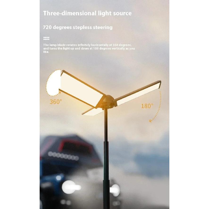 1000 LM Retractable Camping Lamp Portable 8000mAH Rechargeable Work Light Hiking Fishing Flashlight Outdoor Emergency Lanterns