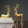 Creative Deer Desktop Ornament Modern Elk Figurine Crafts Reindeer Sculpture  Office Desktop