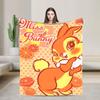 Cartoon Deer  Bambi Blankets  Fleece Funny Breathable Throw Blankets for Bed Sofa  Winter
