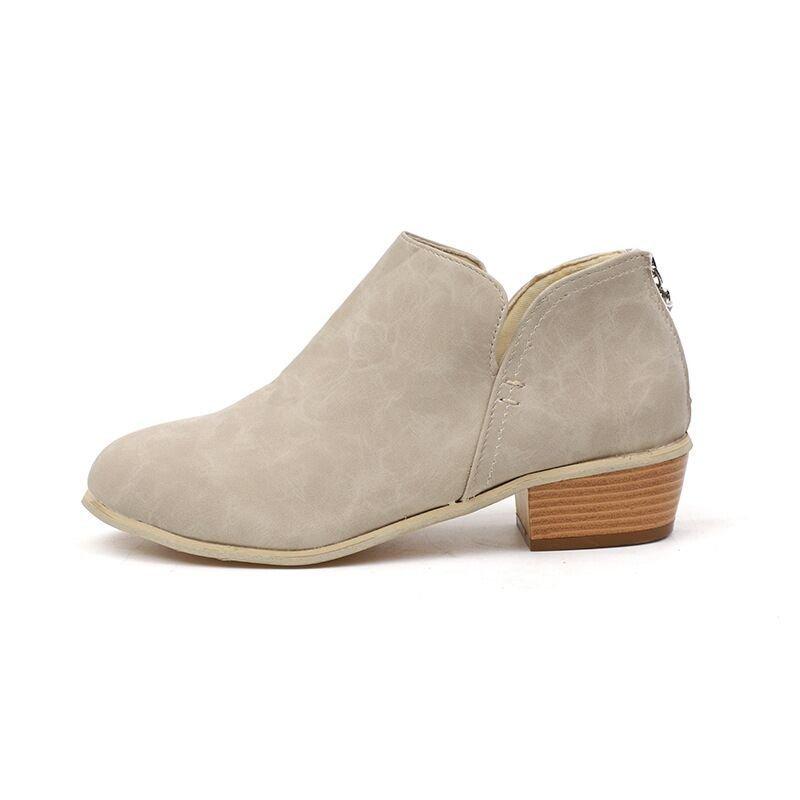 Platform Boots Autumn Women Plus Size 36-43 Shoes for Women Ankle Boots Square Heel Fashion Comfortable Non-slip Botas De Mujer