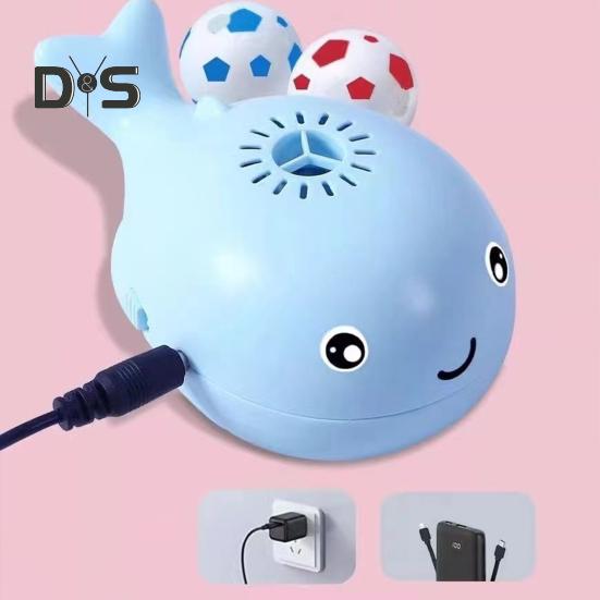 Электрический надувной мяч-кит с 2/4/6 шариками, перезаряжаемый через USB, развивающий подвесной мяч в виде морского животного, интерактивная игрушка для малышей, мальчиков и девочек, подарок