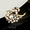 Fashionable Swan Brooch, High-end Feminine Pearl Animal Brooch, Versatile Anti-glare Pin
