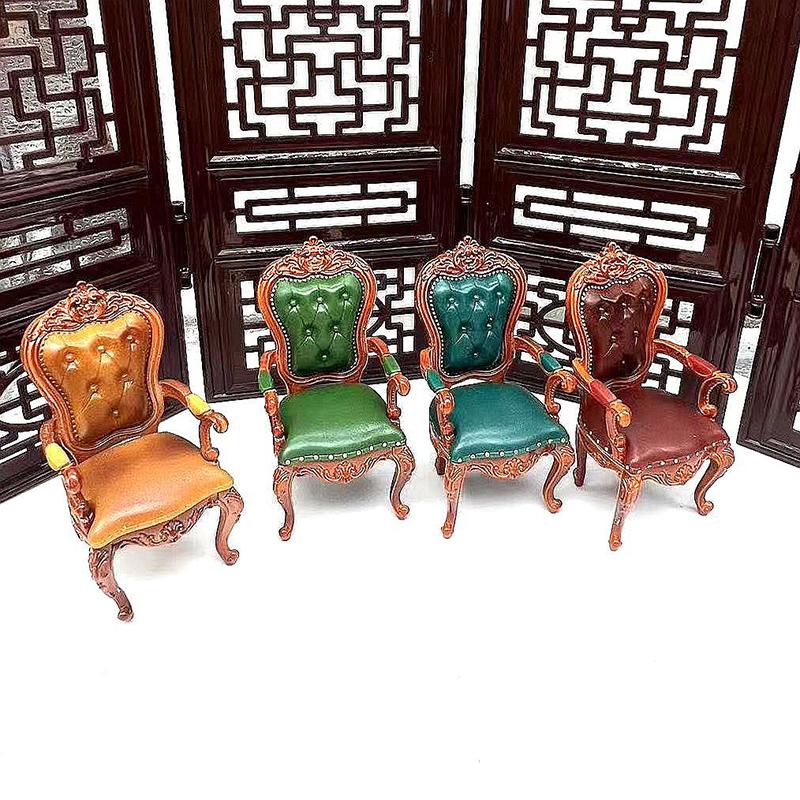Кукольные миниатюры Мебель Стулья Винтажные аксессуары Игрушечная мебель Орнамент