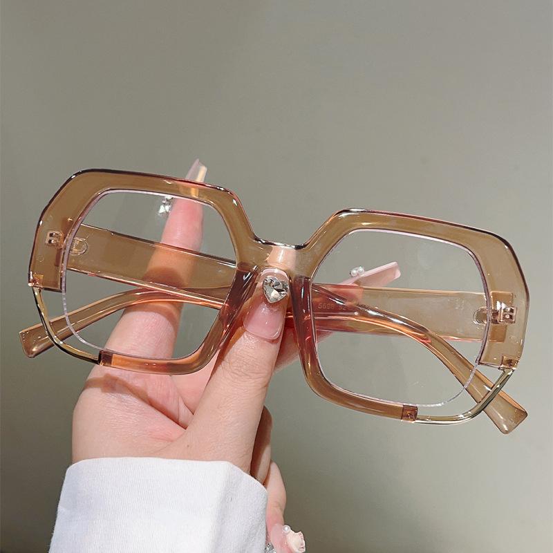 Oversized Vintage Anti Blue Light Optical Glasses Women Luxury Designer Myopia Customize Prescription Reading Eye Glasses Frame