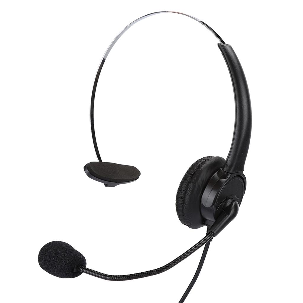 Telephone Monaural Headset Landline Phone Headphone with Microphone for Home Use