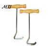 Durable Metal Shoe Lifter Boot Jack with Long Handle, Easy Removal Portable Shoehorn, Non-slip Grip Pregnant Women Tool Sturdy Iron Construction Shoes