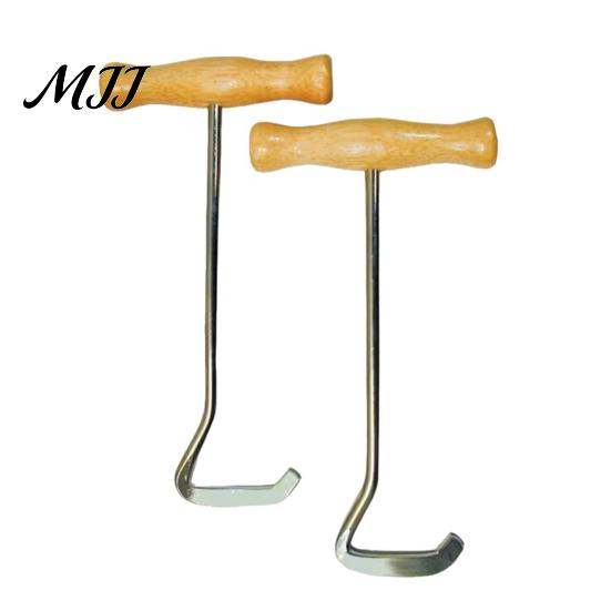 Durable Metal Shoe Lifter Boot Jack with Long Handle, Easy Removal Portable Shoehorn, Non-slip Grip Pregnant Women Tool Sturdy Iron Construction Shoes