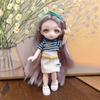 Ball Jointed Body 16cm Doll Clothes Set Movable Joint Chinese Style Skirt  Babies