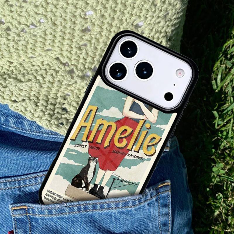 Amelie Movie Poster Phone Case Cover for IPhone 11 12 13 14 15 16e 17 Pro Max Coque for IPhone 17 Air