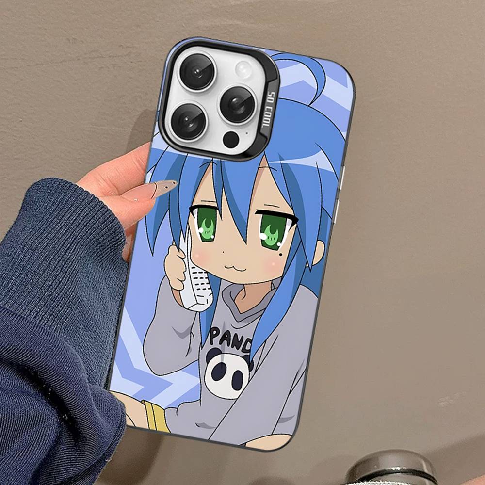 Чехол для телефона с изображением аниме-девушки Lucky Star для IPhone 16 15 14 13 12 11 17 Pro MAX Plus Pro, матовый, противоударный