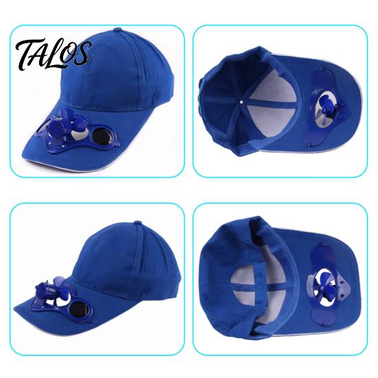 Женская мужская летняя рыболовная кепка на солнечной энергии Cool Fan Beach Boater Hat Gift