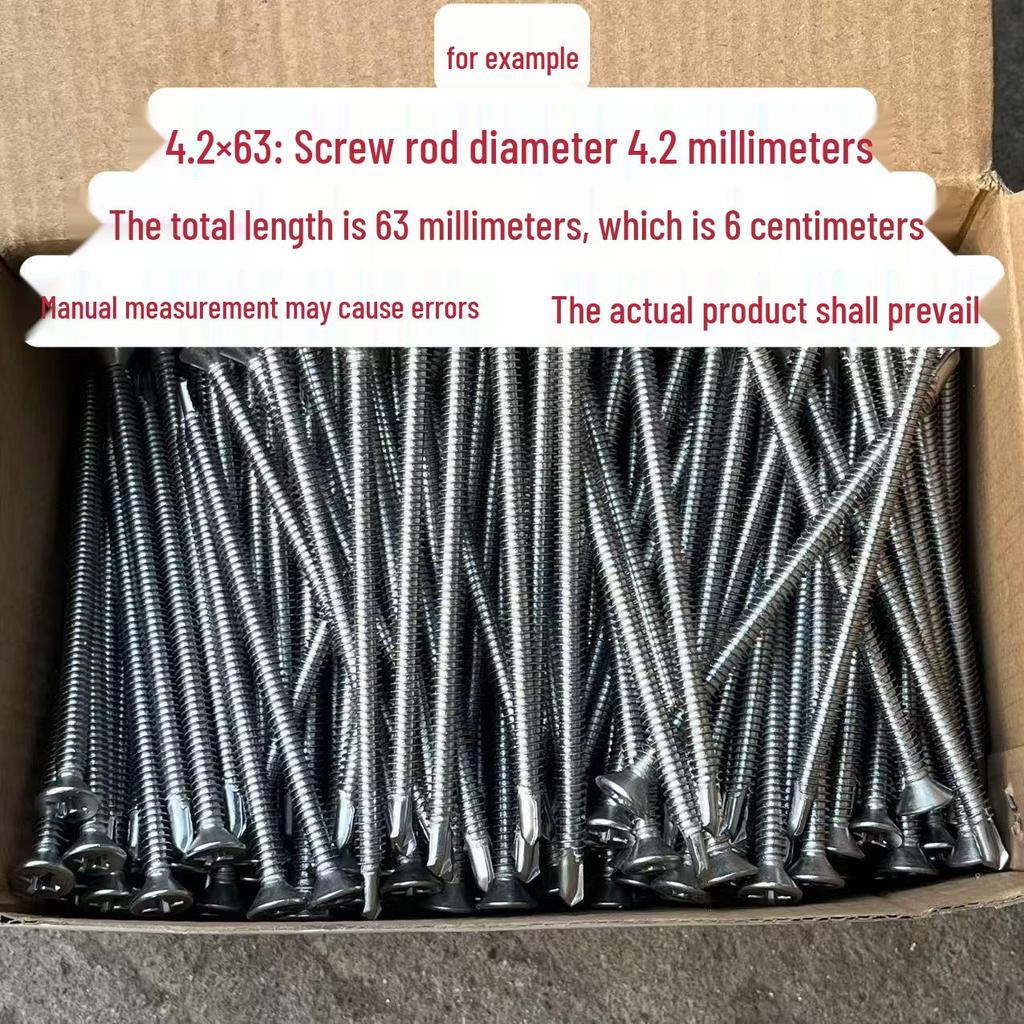 Винты саморезы из нержавеющей стали 410, очень длинные, с потайной головкой Phillips, для железа