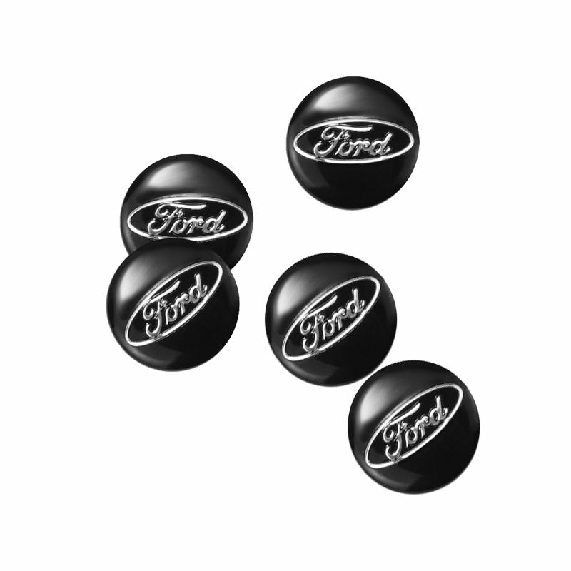 VOPL3 5/10Pcs Car Logo Control Key Emblem Stickers Accessories For Ford S MAX Ranger Focus Fiesta Mondeo Kuga Mustang Escort Transit