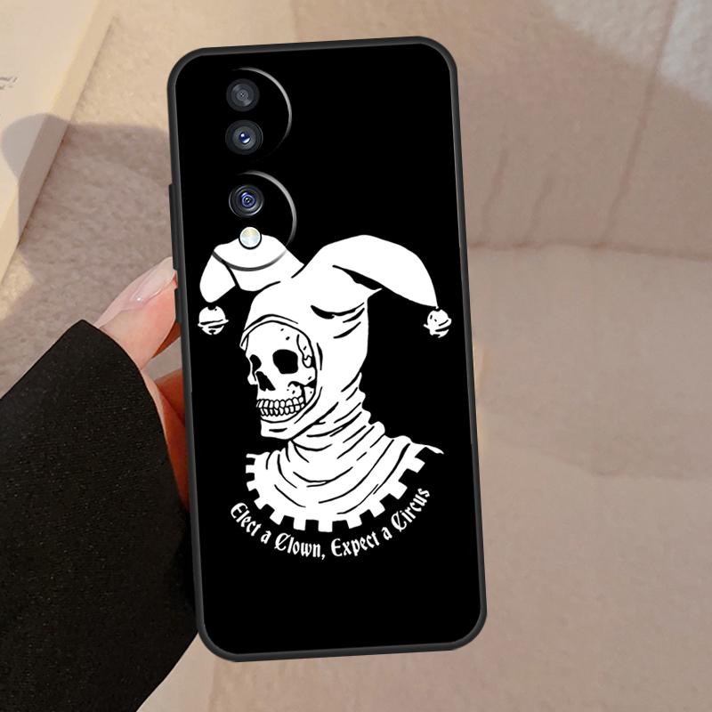 Смерть Череп Кости Клоун Цирк For Honor Магия V5 5 6 7 Pro Чехол Для Honor 200 400 Lite 50 70 90 X8a X8b X9a X9b X9c Обложка