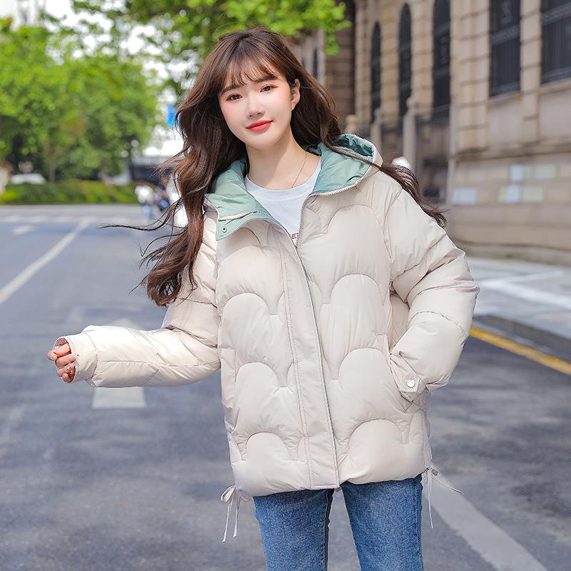 Короткая куртка на хлопковой подкладке, женская корейская стильная свободная куртка с хлебом, маленькая стеганая куртка, темпераментная утепленная куртка на молнии с воротником-стойкой, куртка на хлопковой подкладке