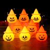 Хэллоуин тыквенный фонарь атмосфера реквизит украшения электронные свечи тыквенный фонарь светящиеся игрушки украшения для вечеринки