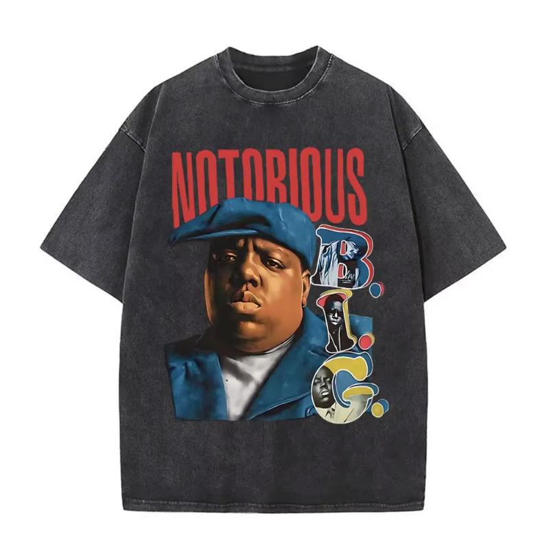 The Notorious Big Is Was All A Dream Графическая Винтажная Стиранная Футболка Хип-Хоп Рэпер Бигги Смоллс Футболки Унисекс Оверсайз Футболка