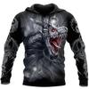 Spring Autumn Dragon And Tiger Tattoos 3D Print Unisex Deluxe Hoodie Men Sweatshirt Streetwear Pullover Casual Jacket Tracksuit