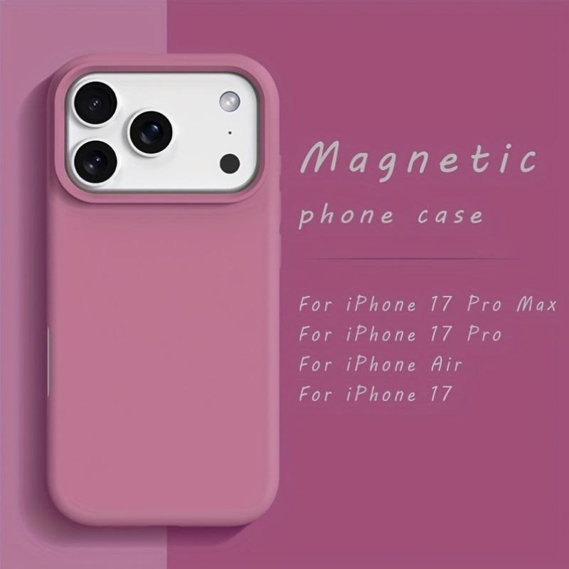 Оригинальный чехол для Magsafe для iPhone 17 Air 17 16 12 13 14 15 Pro Max Plus 17Pro Жидкий силикон Магнитная беспроводная зарядка Чехол