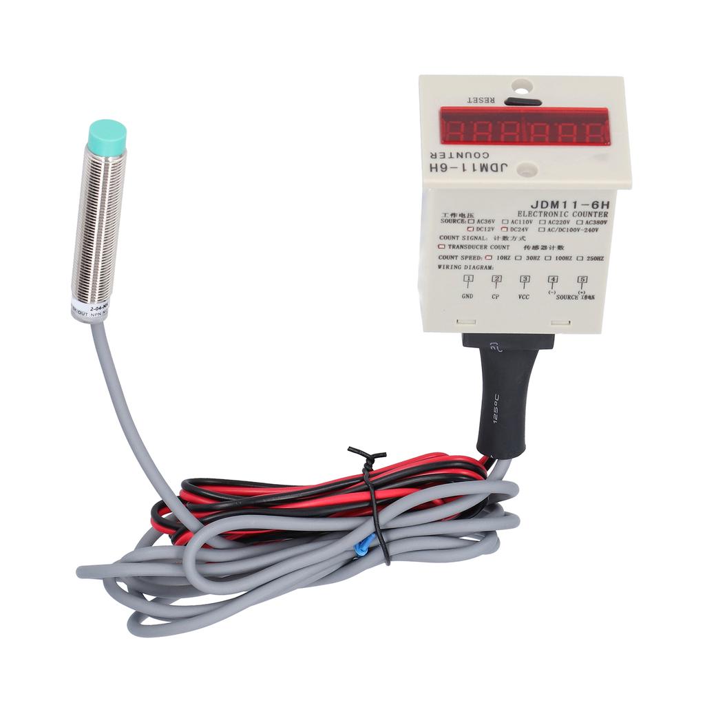 BERM Цифровой электронный счетчик для металлических объектов Контактная индукционная панель Сброс JDM11?6HAC110V