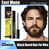 East Moon Натуральный Черный Краситель для Бороды для Мужчин Заполнитель Усов Водонепроницаемый Формирующий Портативный Стойкий Окрашивающий Карандаш для Окрашивания Бороды